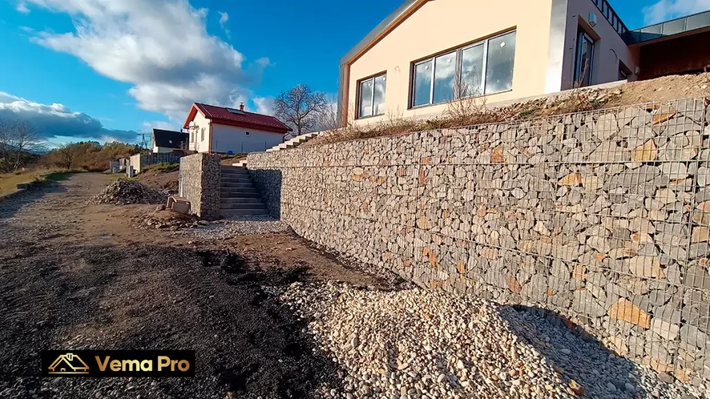 Gabiónové oporné múry Banská Štiavnica