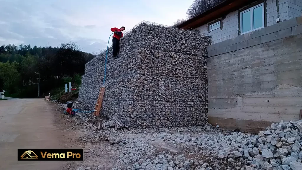 Montáž gabiónov Ilava