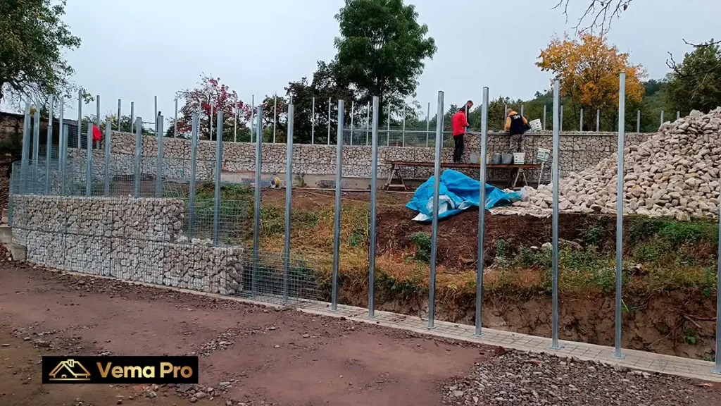 Gabiónové ploty Levice