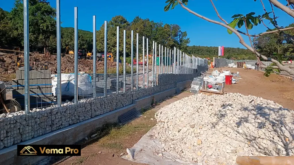 Gabiónové ploty Levice