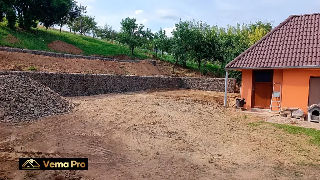 Gabiónové oporné múry – Levice