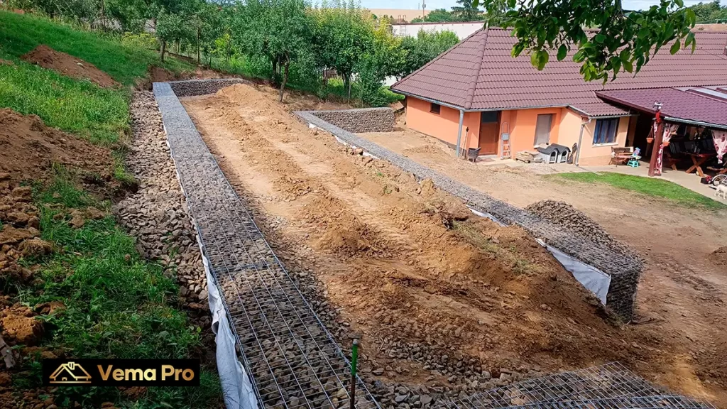 Gabiónové oporné múry Levice