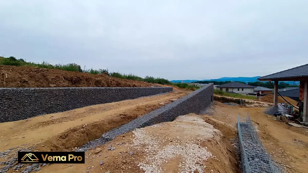 Gabiónové oporné múry Nové Mesto nad Váhom