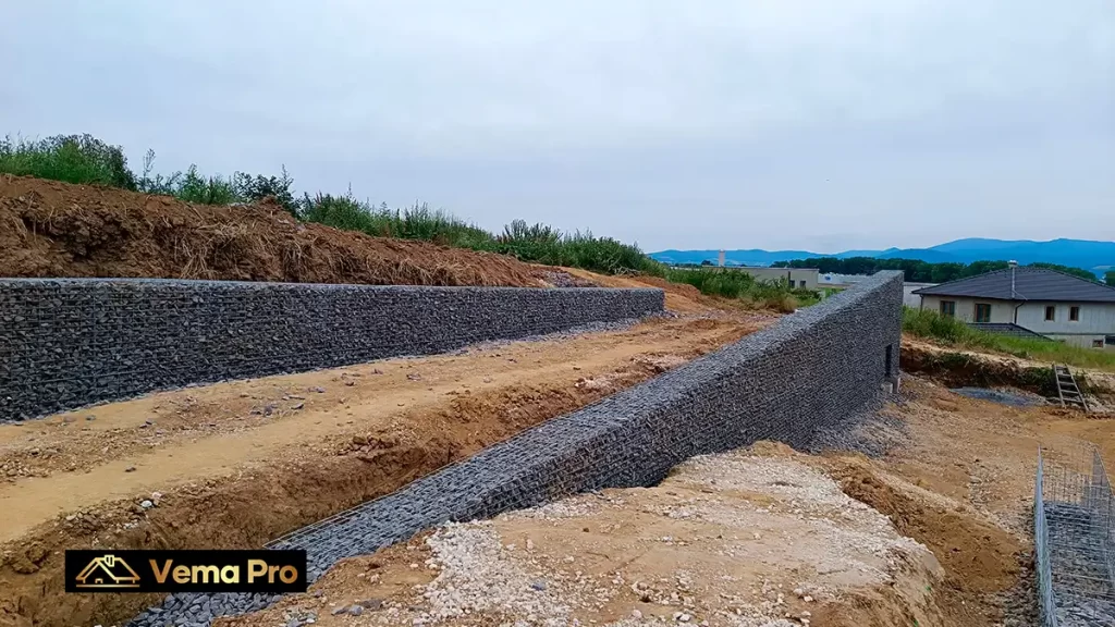 Gabiónové oporné múry Nové Mesto nad Váhom