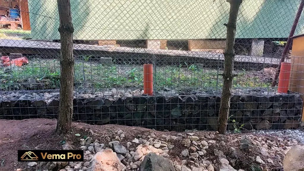 Montáž gabiónového oporného múra Trnava